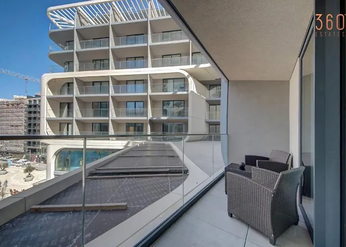 Apartment Luxury At Mercury With Rooftop Pool Access By 360 Estates San Ġiljan